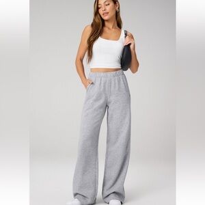 Fabletics Women's Gray Wide-Leg Joggers